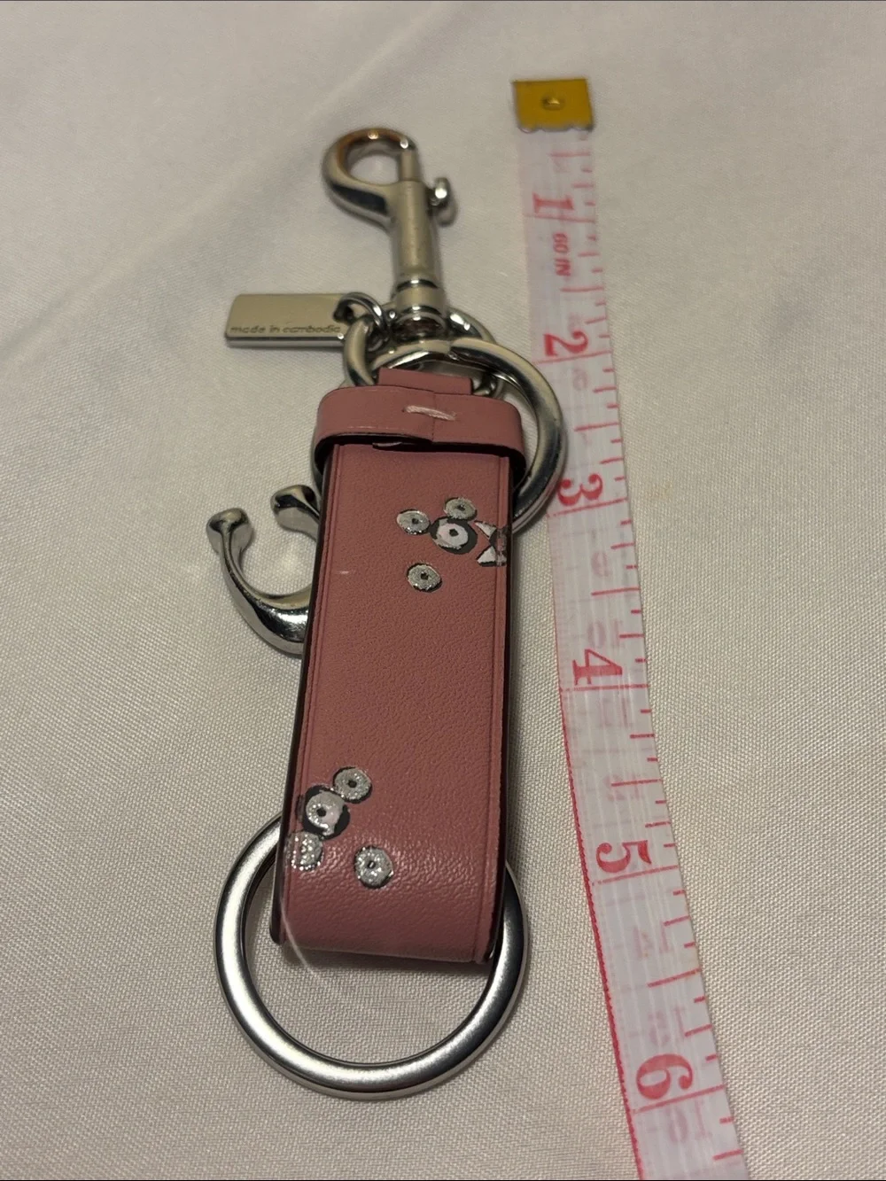 ✨ NWOT Coach Trigger Snap Bag Charm with Star Print (Style CCF03) ✨